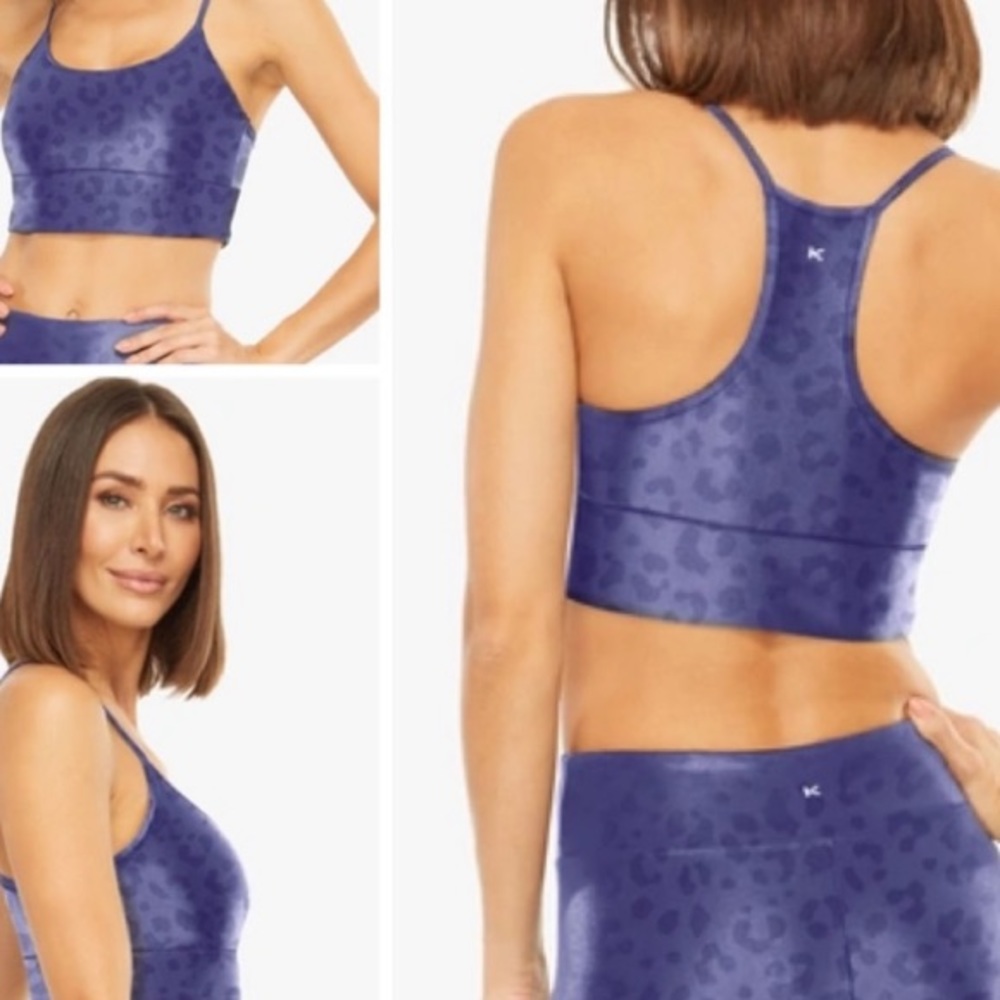 KORAL NORAH INFINITY SPORTS BRA DUSK IRIS LEOPARD PURPLE XS